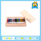 Matériaux sensoriels de Montessori, jouets en bois, jouets éducatifs pour des comprimés d'enfant-Couleur (2ème boîte